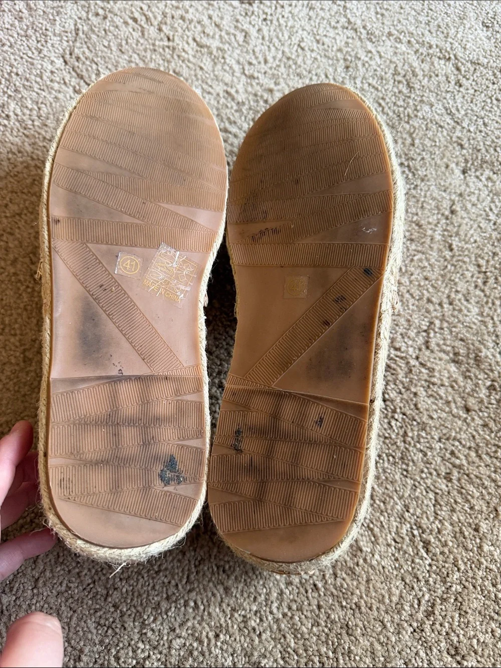 Blush Pink Studded Espadrille Slip-Ons